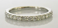 Platinum Diamond Ring - 950 Platinum Diamond 1/2 Band Eternity Ring Size N 1/2