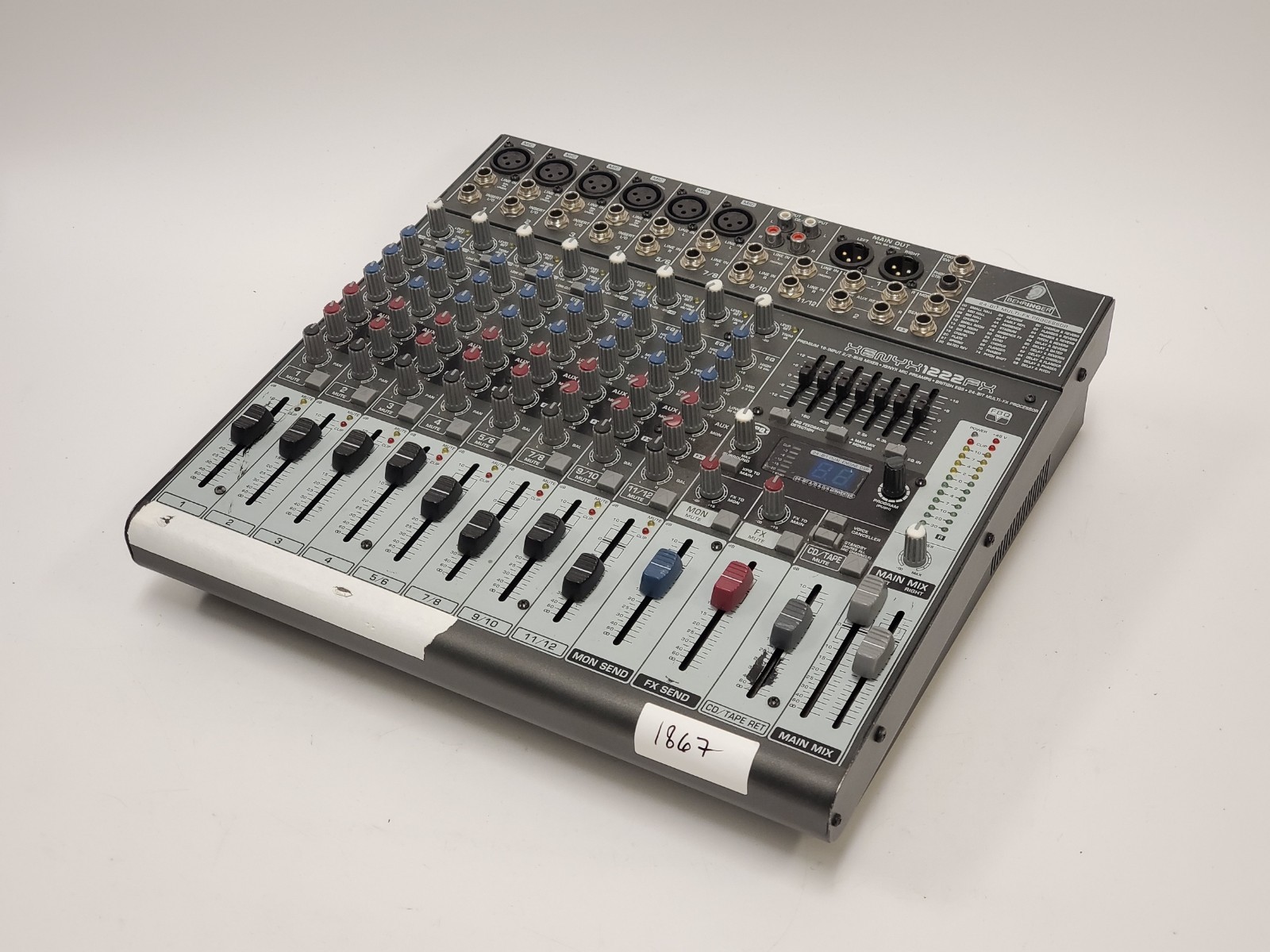 Behringer Xenyx X1222USB 12-Channel Analog Mixer Multi-FX - FOR PARTS