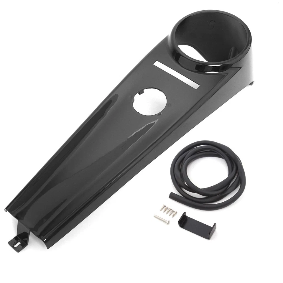 Cubierta del panel de tablero del tanque de combustible ABS negro brillante para Harley Softail 2000-2017 Foto 2 de 4