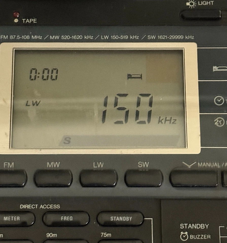 Sangean ATS-818CS AM/FM LW MW SW Kurzwellen Radio Kassette Wiedergabe Schallplatte FUNKTIONIERT SEHR GUTER ZUSTAND1 - Bild 2 von 4