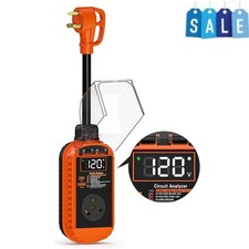 RV Surge Protector 30 Amp W/ Auto Shutoff Reset Smart Temperature Protection New