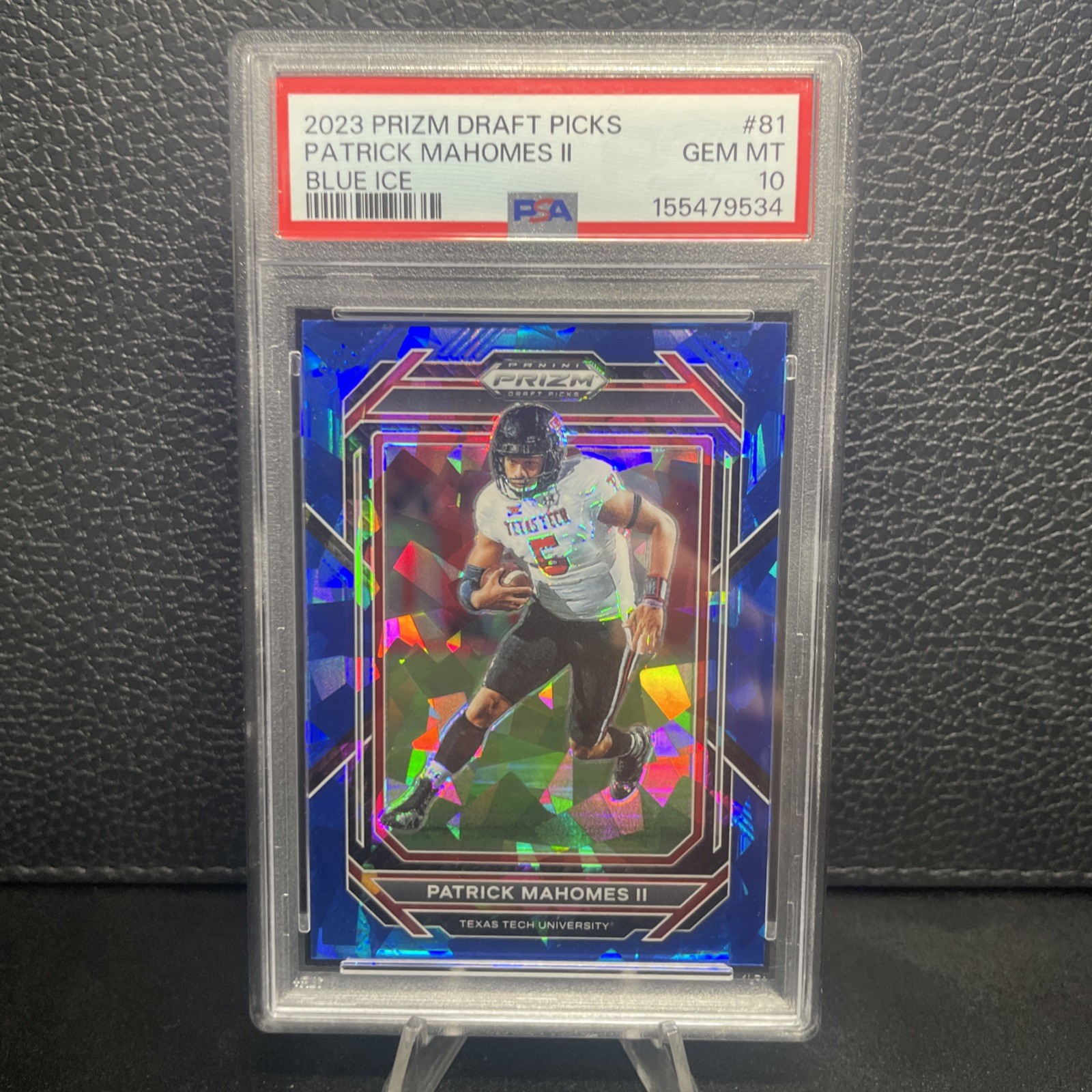 2023 Panini Prizm Draft Picks - Patrick Mahomes II #81 Blue Ice Prizm /99