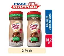 2PK Nestle Coffee mate Chocolate Creme Sugar Free Powder Coffee Creamer, 10.2oz