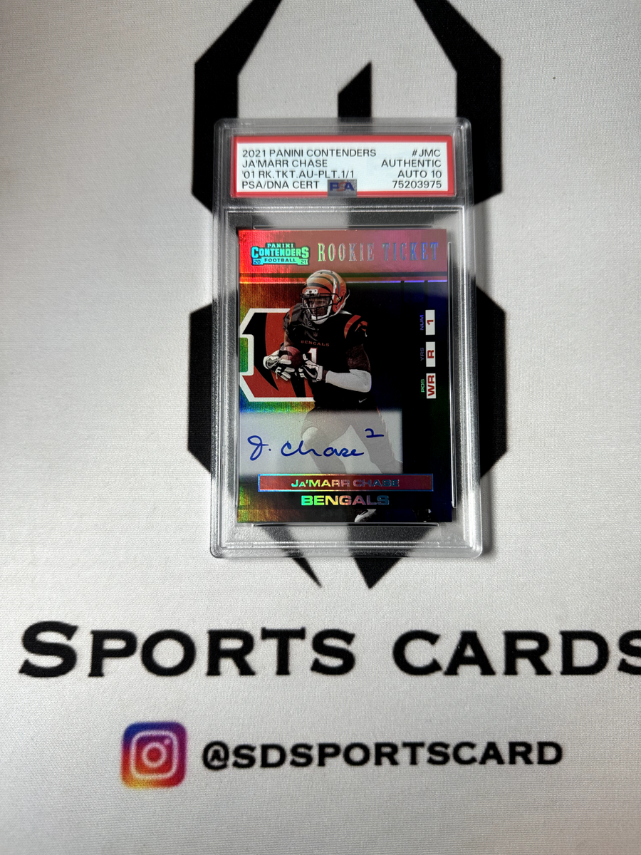 2021 Panini Origins - Rookie Autographs Ja'Marr Chase #RA-JC Black