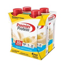 Premier Protein Shake, Bananas Cream, 30g Protein, 11 Fl Oz, 4 Ct