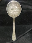 Antique S. Kirk & Son Repousse Sterling Silver Berry Serving Spoon 30.11 Grams