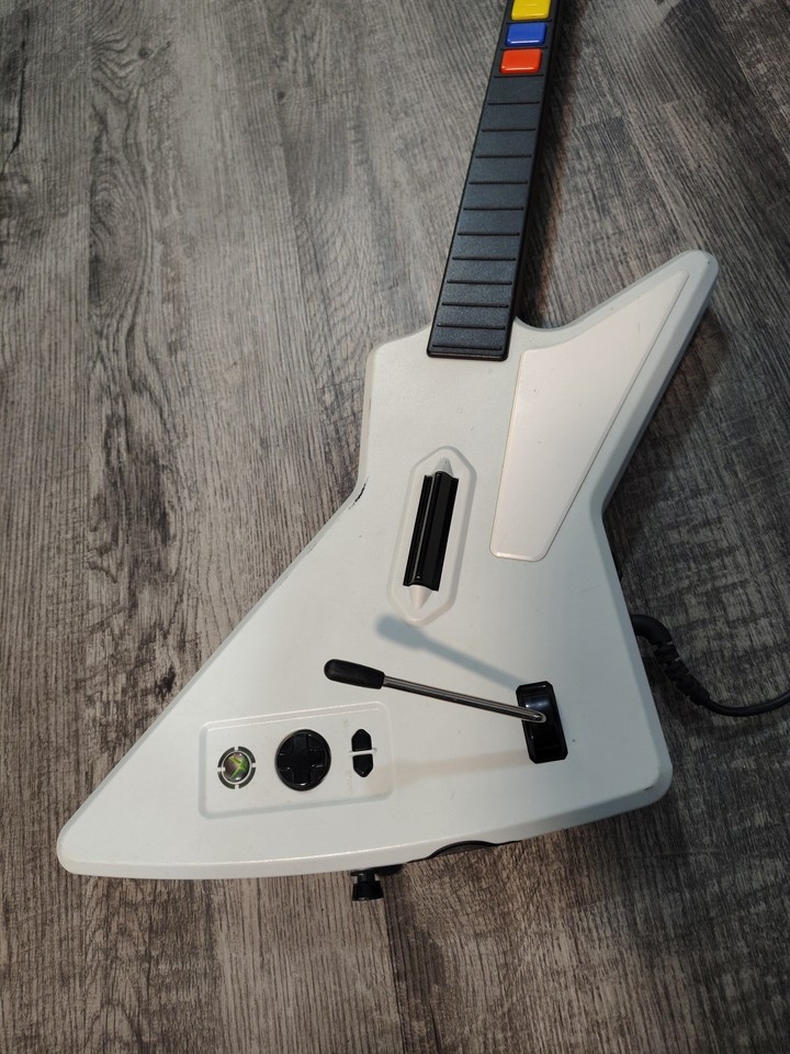 Xbox 360 Guitar Hero Gibson Xplorer Controller RedOctane 95157 Strap ...