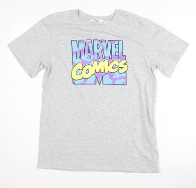 Graues Marvel Comics T-Shirt Unisex Kinder von H&M, 14 Jahre
