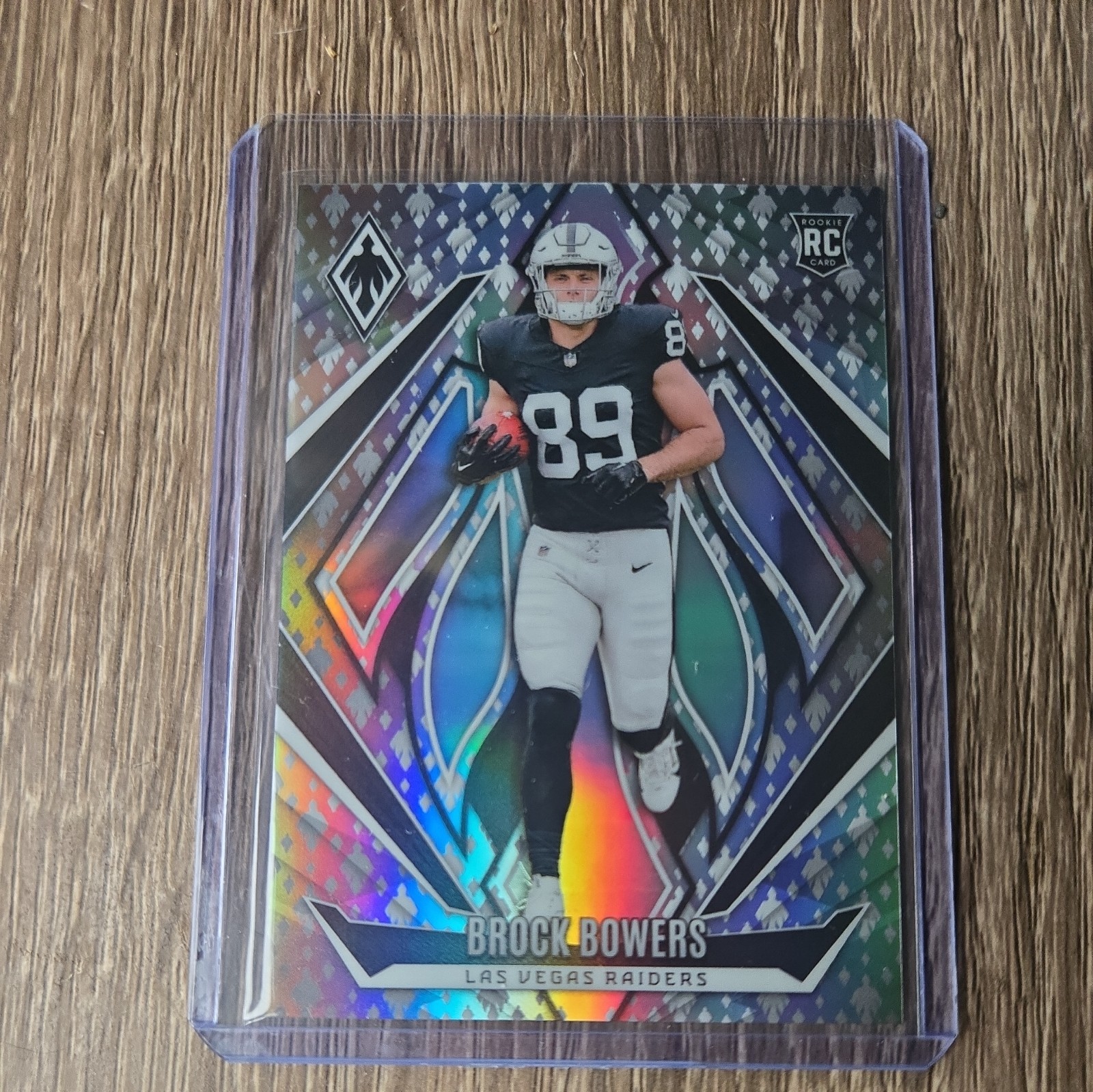BROCK BOWERS 2024 Panini Phoenix #165 RC Phoenix Holo 173/399 Raiders