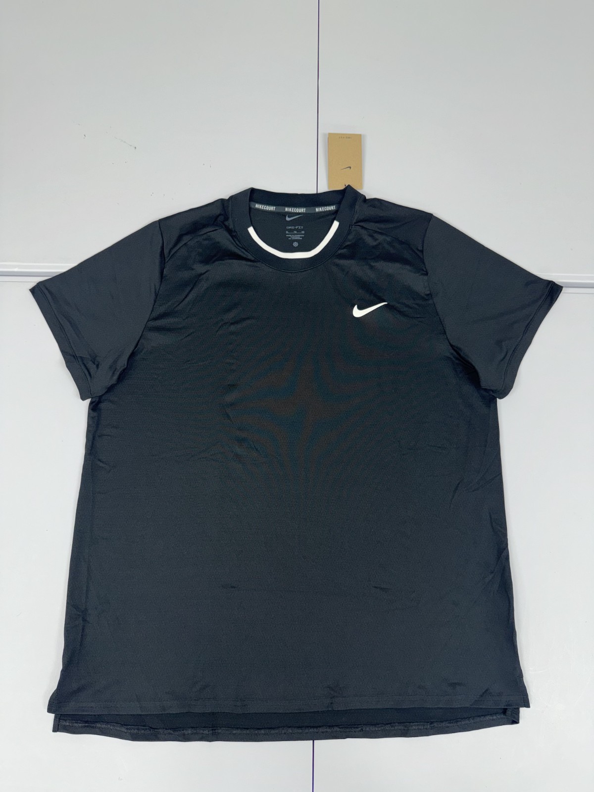 Nike Dri-FIT Court Advantage Tennis Shirt Men’s Size XL Black FD5320-011 NWT