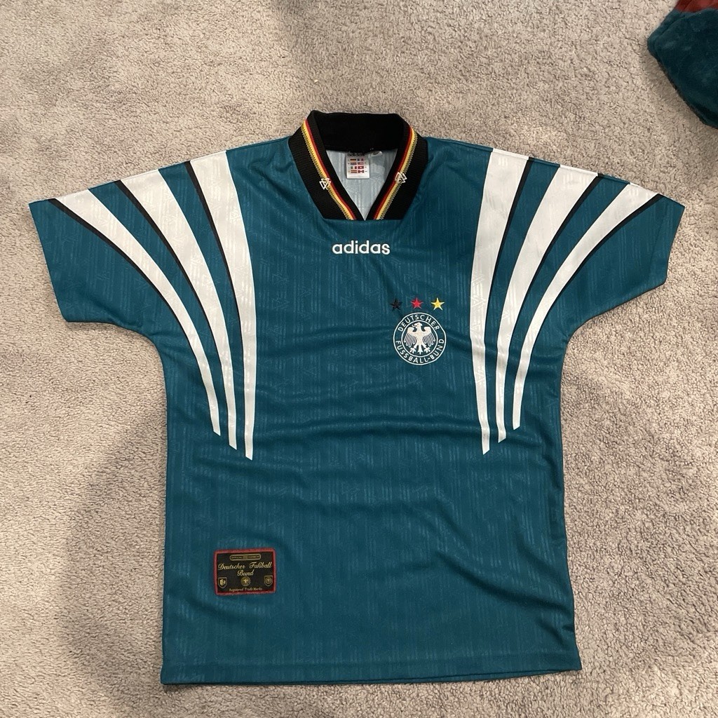 Vintage Adidas Germany 1994-96 Away Jersey Size Small Football Shirt Retro KitEU
