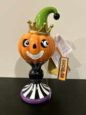 Ghoulish Light Up 14" Pumpkin Jester Table Decor LED Eyes Halloween Figure NWT