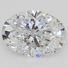 2.62ct Oval Lab Grown Loose Diamond GIA Certified D/VVS2 +Free Ring (2477201689) 2059.05 per carat