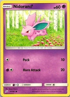 Nidoran M Common SM - Team Up 57/181 NM