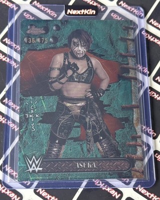 2025 Topps Chrome WWE x Cactus Jack Asuka Teal Lasers Refractor /175