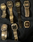 Lot Of 7 Vintage LCD Watches FOR PARTS OR REPAIR Timex Nelsonic Sundial Accutime