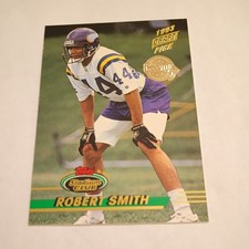 ROBERT SMITH 1993 STADIUM CLUB SUPER BOWL XXVIII LOGO #145 RC MINNESOTA VIKINGS