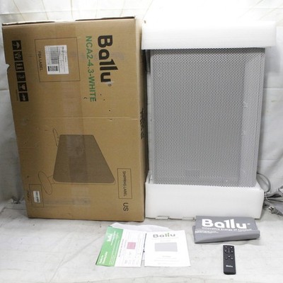 Ballu Infrared Space Electric Heater 1500W 12.5A AC220V 60Hz NCA2-4.3-White