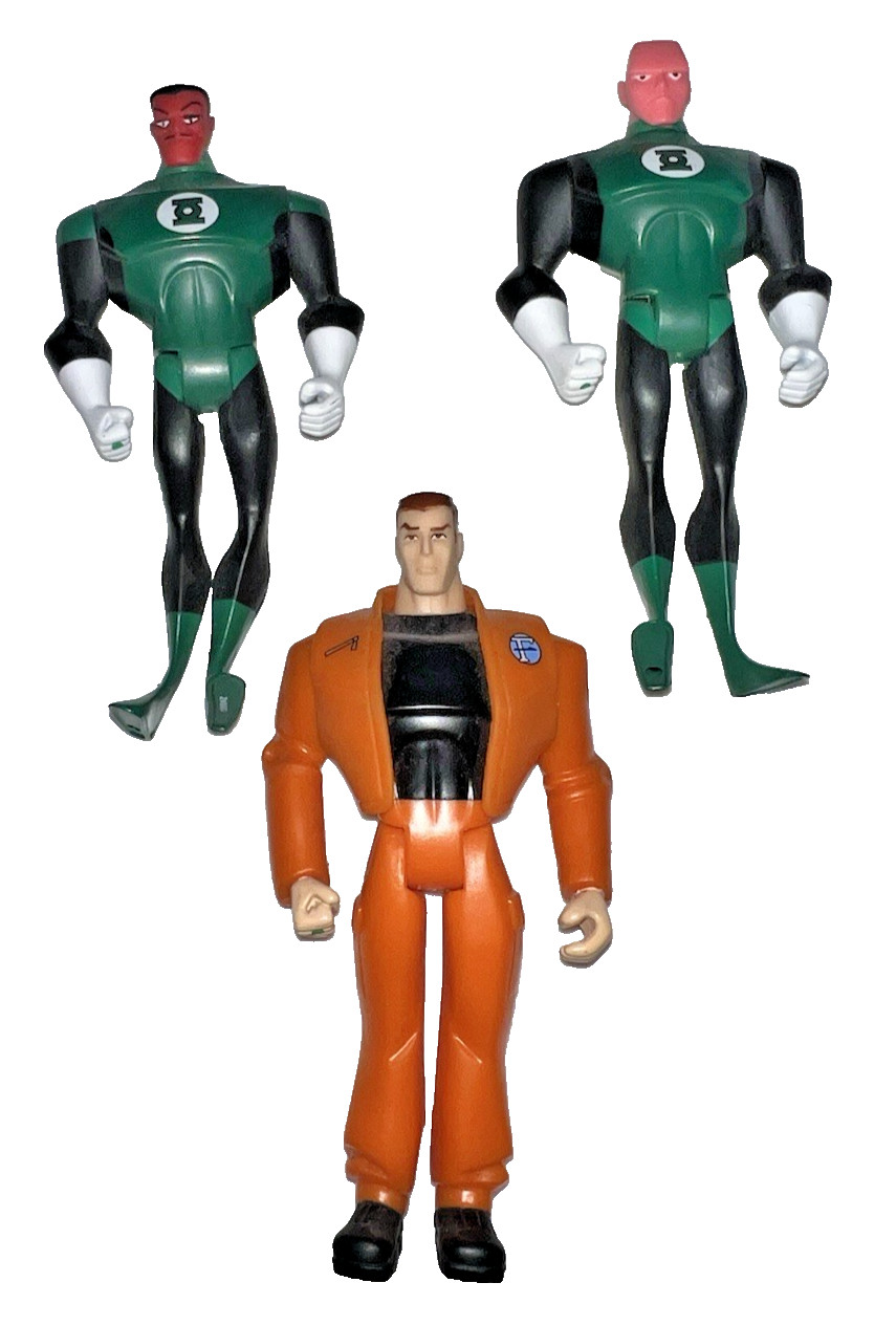 Mattel DC Universe JLU Green Lantern Origins Abin Sur Hal Jordan Sinestro 3-Pack