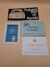 Brochure pubblicitaria RDT Trabant 600 VEB Sachsenring servizio clienti P70 certificato di qualità 
