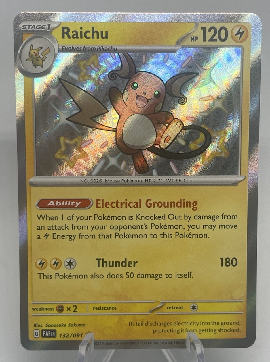 Raichu 132/091 Paldean Fates Holo NM🌟
