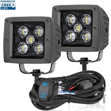 2x 3 100w Cree Led Cube Spot Pods Work Light Bar Driving Offroad Rocker Switch 2x 3 100w Cree Led Cube Spot Pods Work Light Bar Driving Offroad Rocker Switch