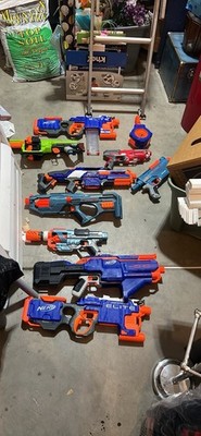 NERF Elite Dart Guns and Blasters Lot Assorted Models Blue Orange