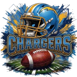 American Football Los Angeles Chargers Self Adhesive Vinyl Sticker