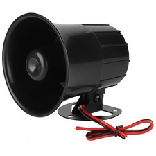 1 Outdoor Security Siren Loud 110dB Alarm For Outdoor Use Black