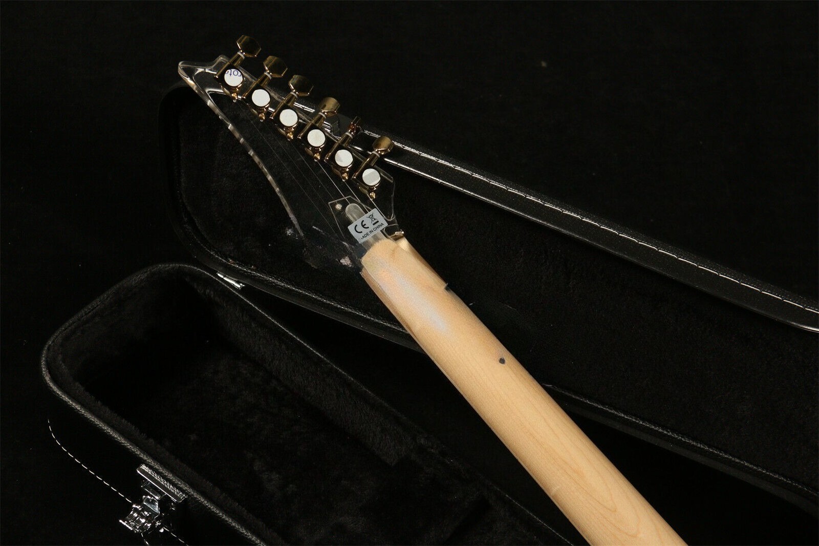 Custom  Electric Guitar H-S-H Pickups Clear Acrylic Fast Ship Floyd Rose Bridge