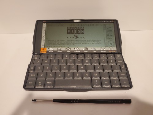 Psion Series 5 Vintage Handheld Computer With Original Stylus PDA Tested Working