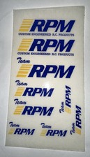 RPM 7000 Custom Engineered RC Products Decal Sticker Sheet RC Car Vintage New