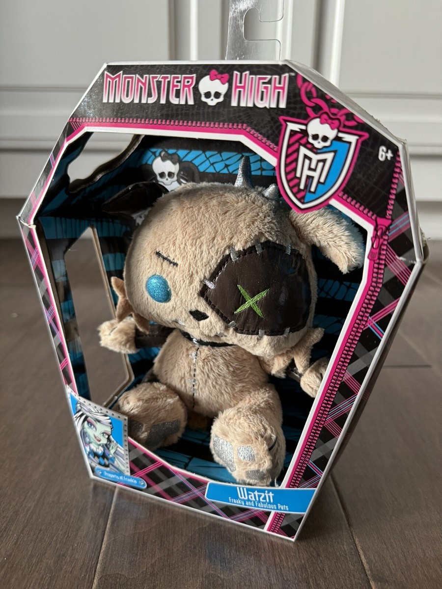 Monster High Wazit Plush Frankie Stein NEW NIB Freaky Fabulous Pet