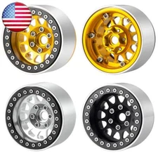 4PCS Metal 1.9" Beadlock Wheel Rims for 1/10 RC Crawler Traxxas TRX4 Axial SCX10