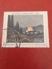 7 Set 1981 Arte Italiana 8° emissione Giuseppe Ugonia Lire 200 n 1572 usato S382