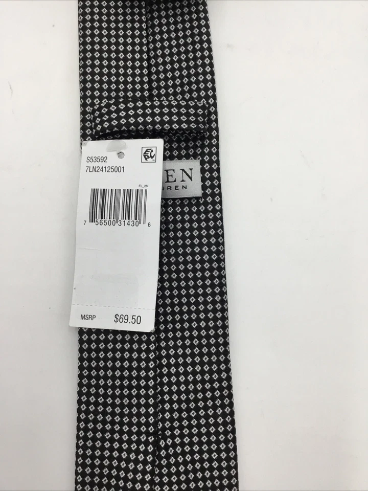 Corbata Lauren Ralph Lauren Negra Multi Geo - OS Foto 3 de 3