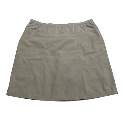 Cypress Club Gray Above Knee Skort W/ Pockets Women’s Size M