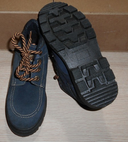 SCARPE SCARPONCINI POLACCHINI BIMBO BAMBINO BLU CAMOSCIO TAGLIA 31 ANTISCIVOLO - Foto 3 di 5