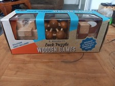 3 Wooden Lock Puzzle Cube Games
