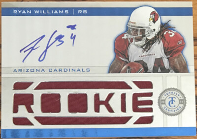 2011 Totally Certified Rookie Jersey Autograph Ryan Williams #229 # d 213/399