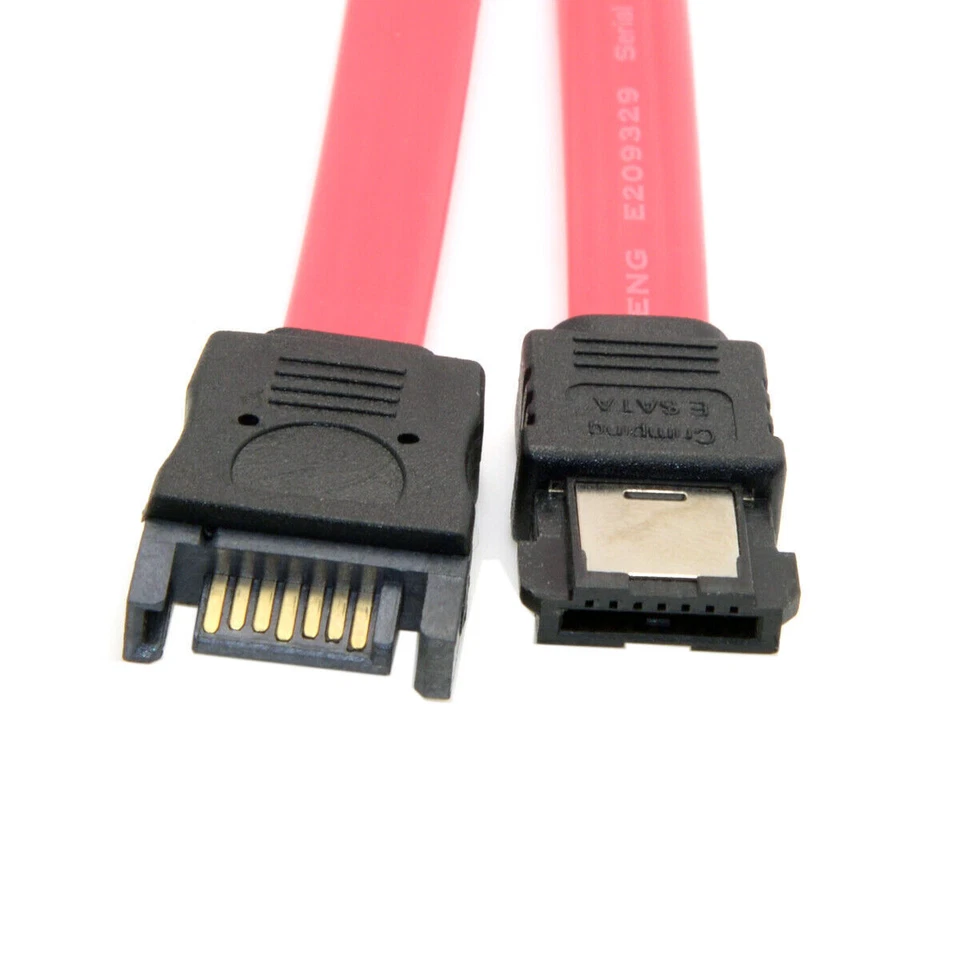 CY PS3 Hard Disk SATA 7Pin male to ESATA 7Pin Female extension cable 50cm - Image 3 of 4