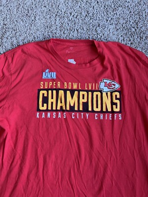 Fanatics Kansas City Chiefs 2023 Super Bowl Champions Long Sleeve T-Shirt Red XL