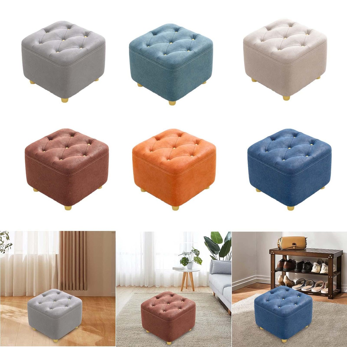 Ottoman Stool Foot Stool Creative Stylish Furniture Small Footstool for Home
