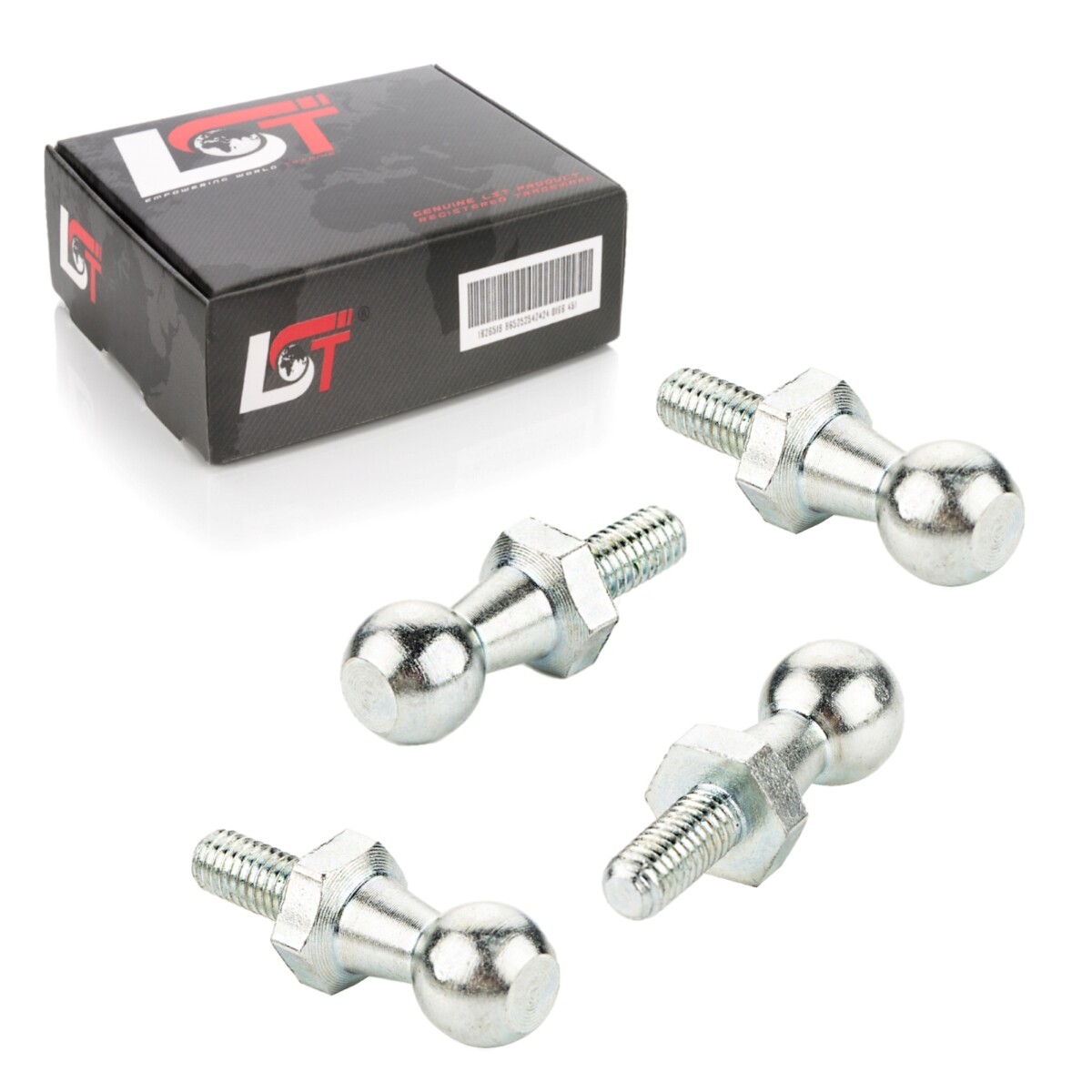 4x Ball Joint Pin Gas Spring M5 Thread 10mm Ball Head DIN71803 for MINI