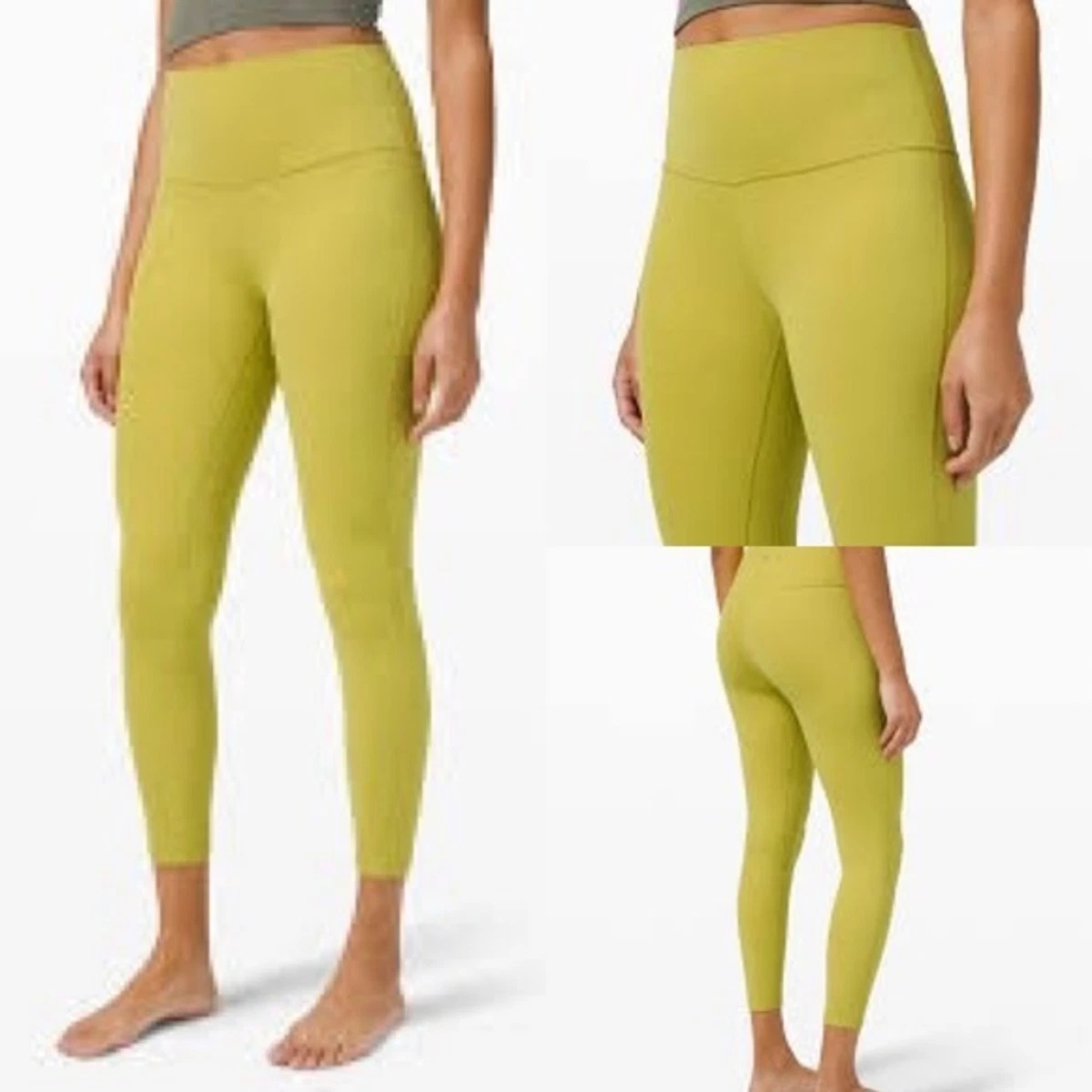 Yellow shop lululemon leggings