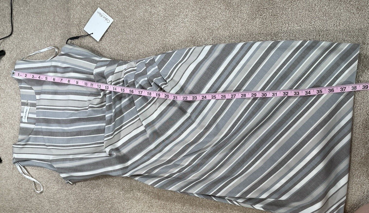 calvin klein grey striped dress Calvin Klein grey striped dress