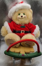 Vintage 1999 Fisher Price Briarberry Collection Bear Berrykris  Sleigh