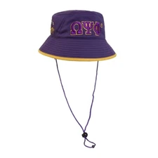 OMEGA PSI PHI FLEXFIT BUCKET HAT PURPLE
