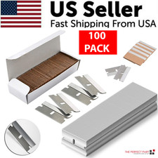 100 PCS Razor Blades Single Edge Extra Sharp Heat Treated Safety Knife Scrapers