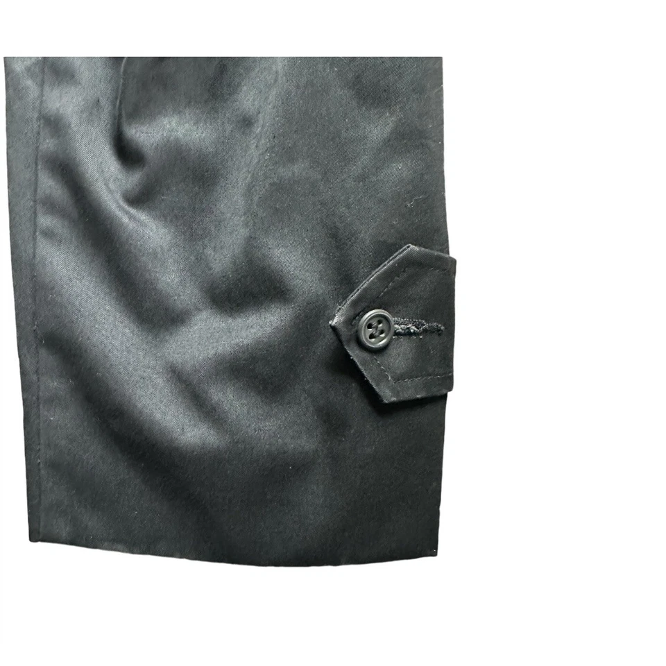 ALLIGATOR Gold Label  Trench Coat  Dress Jacket Faux Fur /Plaid Linning 40L - Image 3 of 4